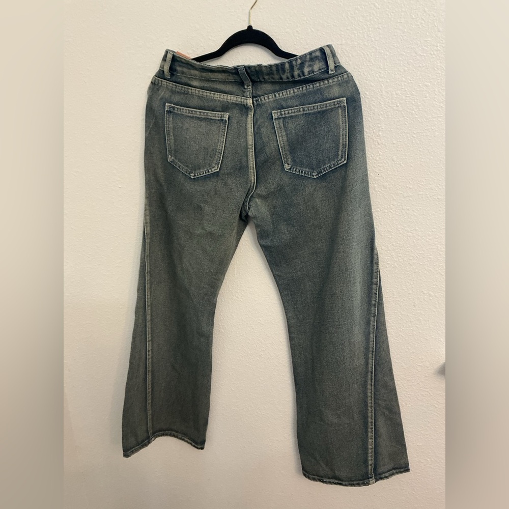 Between Us Wide Leg High Rise Jeans Blue Wash NWT Size 5 - Picture 2 of 10